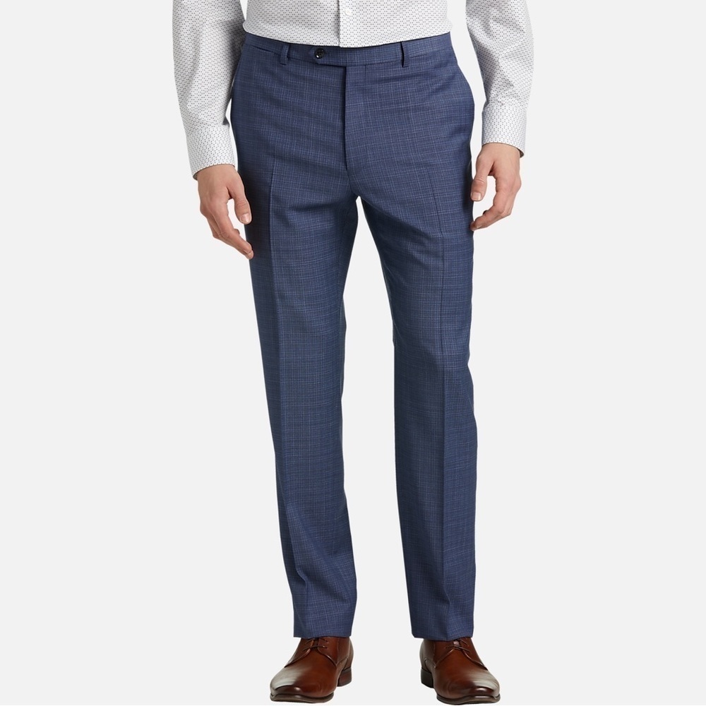 Tommy Hilfiger Archer Mens Dress Pants Size 36W Navy Blue Trousers